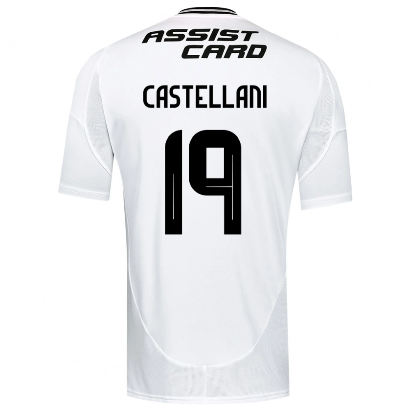 Danxen Kinder Gonzalo Castellani #19 Schwarz Weiß Gelb Heimtrikot Trikot 2025/26 T-Shirt