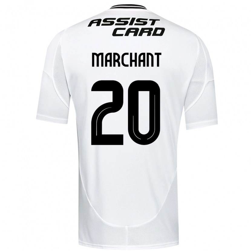 Danxen Kinder Francisco Marchant #20 Schwarz Weiß Gelb Heimtrikot Trikot 2025/26 T-Shirt