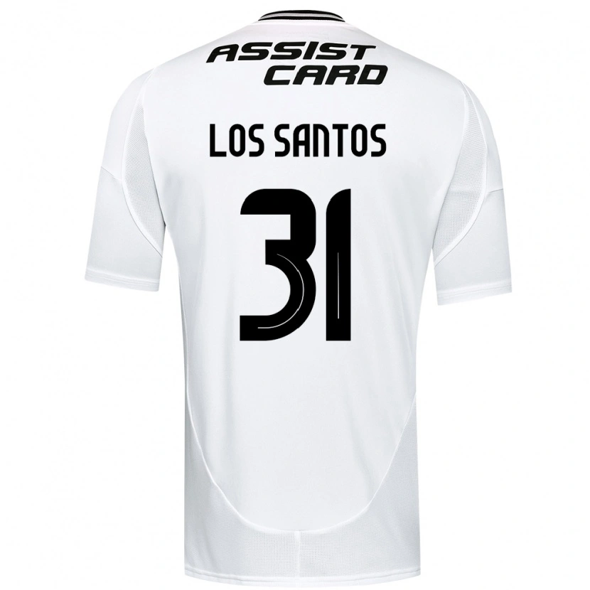 Danxen Kinder Matías De Los Santos #31 Schwarz Weiß Gelb Heimtrikot Trikot 2025/26 T-Shirt