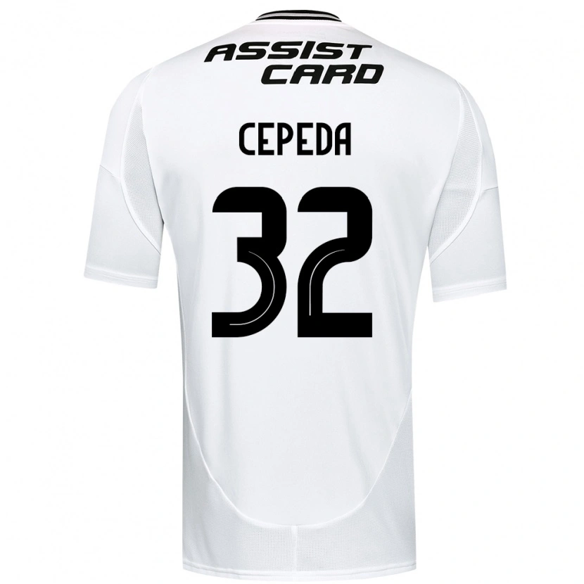 Danxen Kinder Lucas Cepeda #32 Schwarz Weiß Gelb Heimtrikot Trikot 2025/26 T-Shirt
