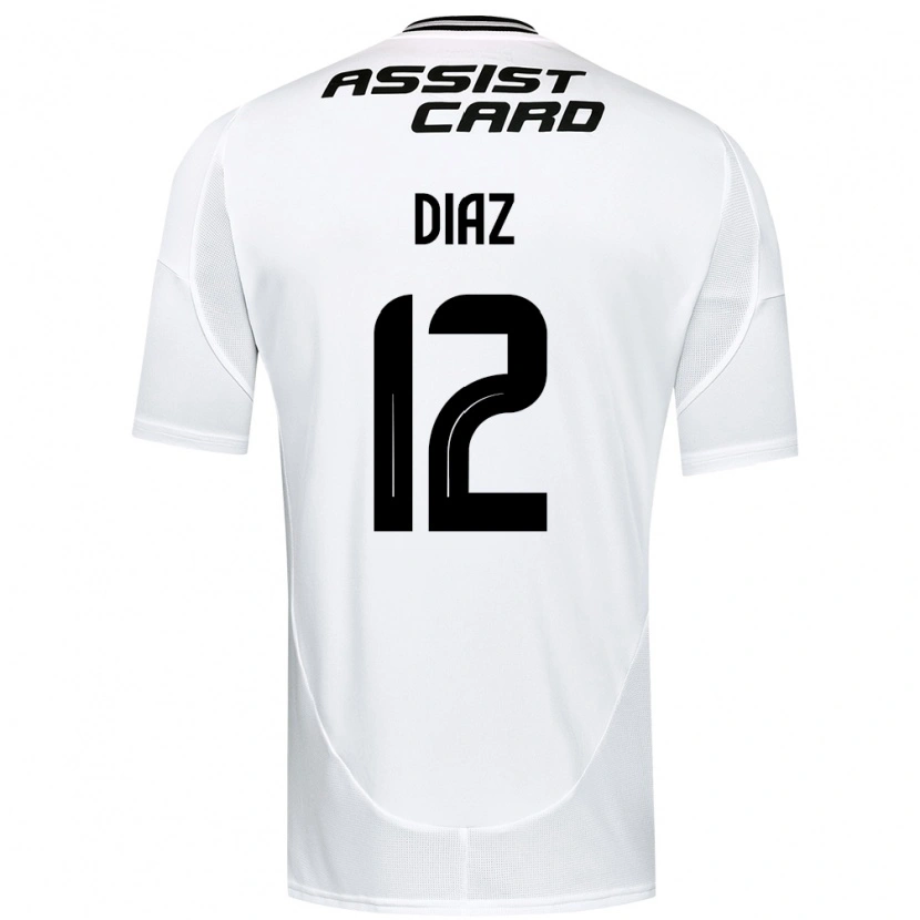 Danxen Kinder Javiera Díaz #12 Schwarz Weiß Gelb Heimtrikot Trikot 2025/26 T-Shirt