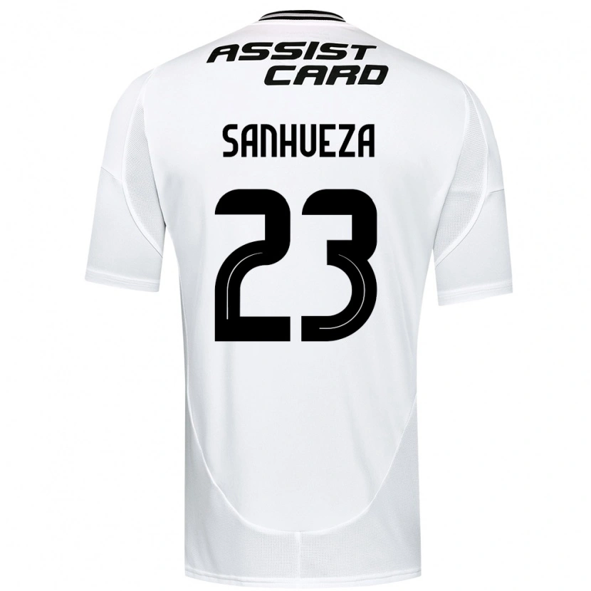 Danxen Kinder Nicol Sanhueza #23 Schwarz Weiß Gelb Heimtrikot Trikot 2025/26 T-Shirt
