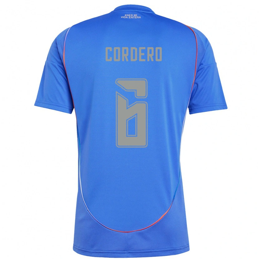 Danxen Kinder Renato Cordero #6 Himmelblau Heimtrikot Trikot 2025/26 T-Shirt