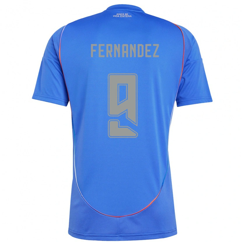 Danxen Kinder Leandro Fernández #9 Himmelblau Heimtrikot Trikot 2025/26 T-Shirt