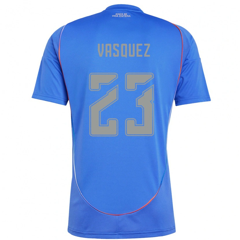Danxen Kinder Ignacio Vásquez #23 Himmelblau Heimtrikot Trikot 2025/26 T-Shirt