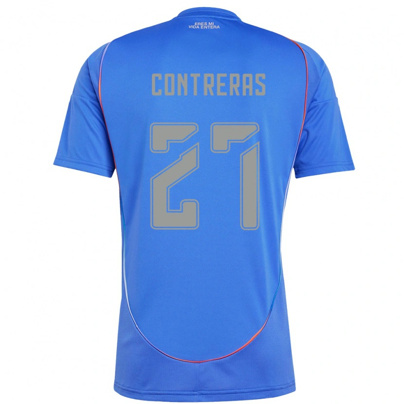 Danxen Kinder Rodrigo Contreras #27 Himmelblau Heimtrikot Trikot 2025/26 T-Shirt