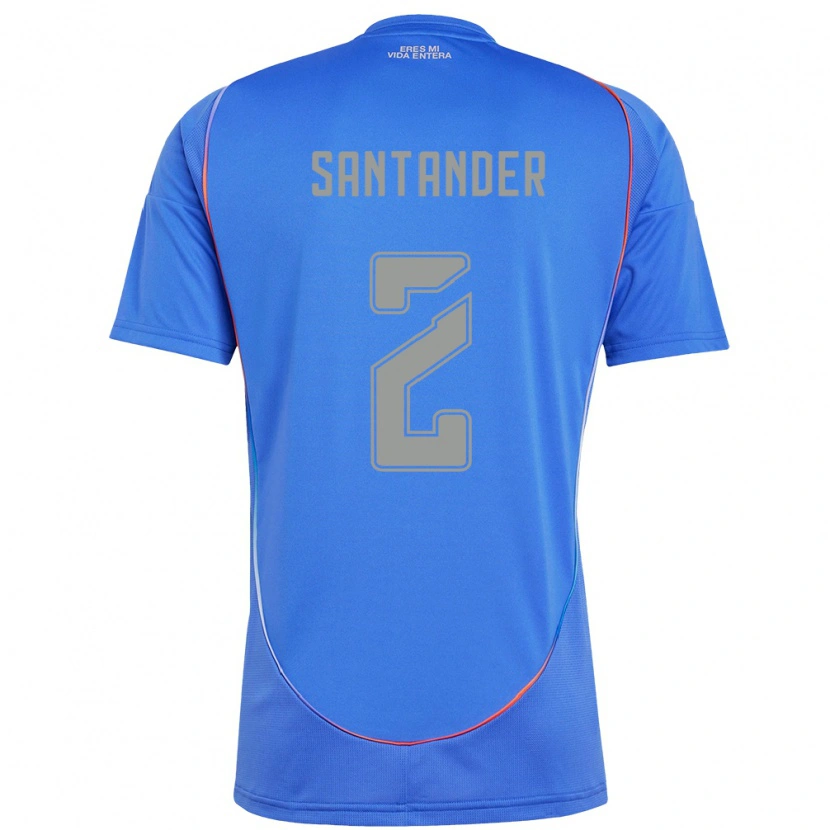 Danxen Kinder Constanza Santander #2 Himmelblau Heimtrikot Trikot 2025/26 T-Shirt