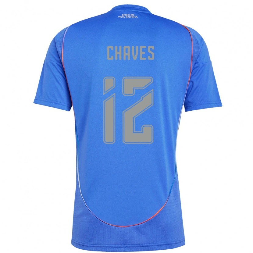 Danxen Kinder Abigail Chaves #12 Himmelblau Heimtrikot Trikot 2025/26 T-Shirt