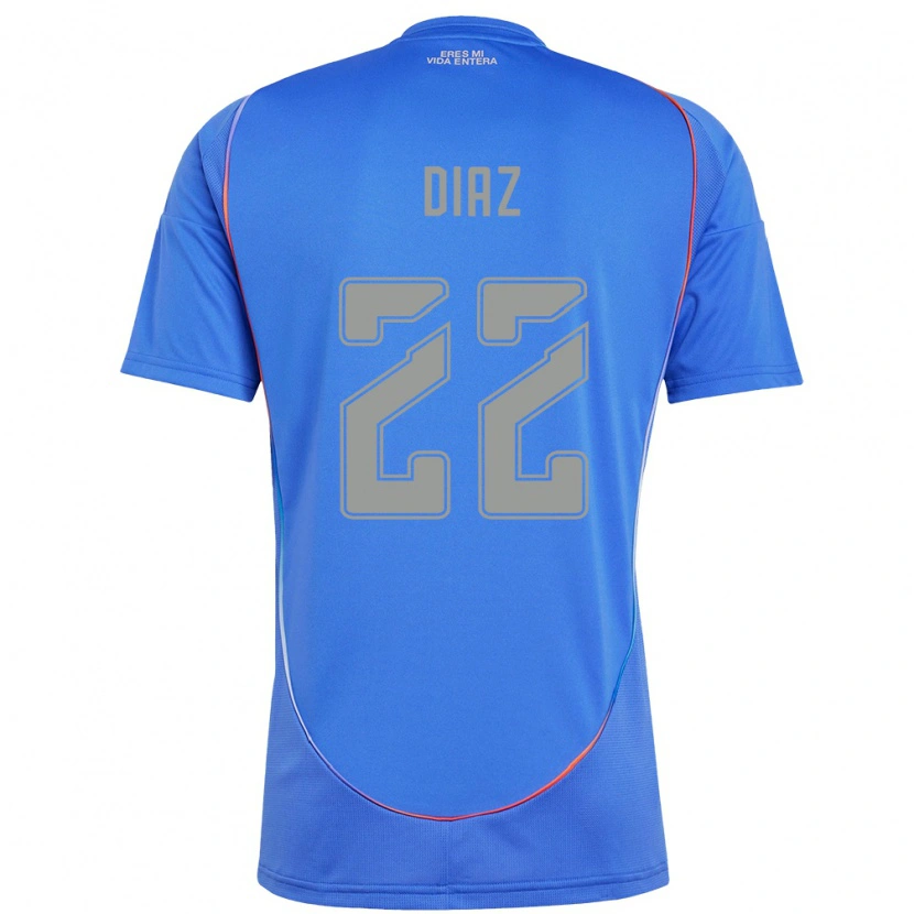 Danxen Kinder Valentina Díaz #22 Himmelblau Heimtrikot Trikot 2025/26 T-Shirt