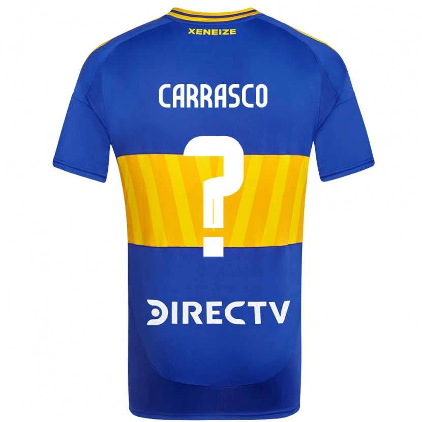 Danxen Kinder Julian Carrasco #0 Königsblau Gelb Heimtrikot Trikot 2025/26 T-Shirt