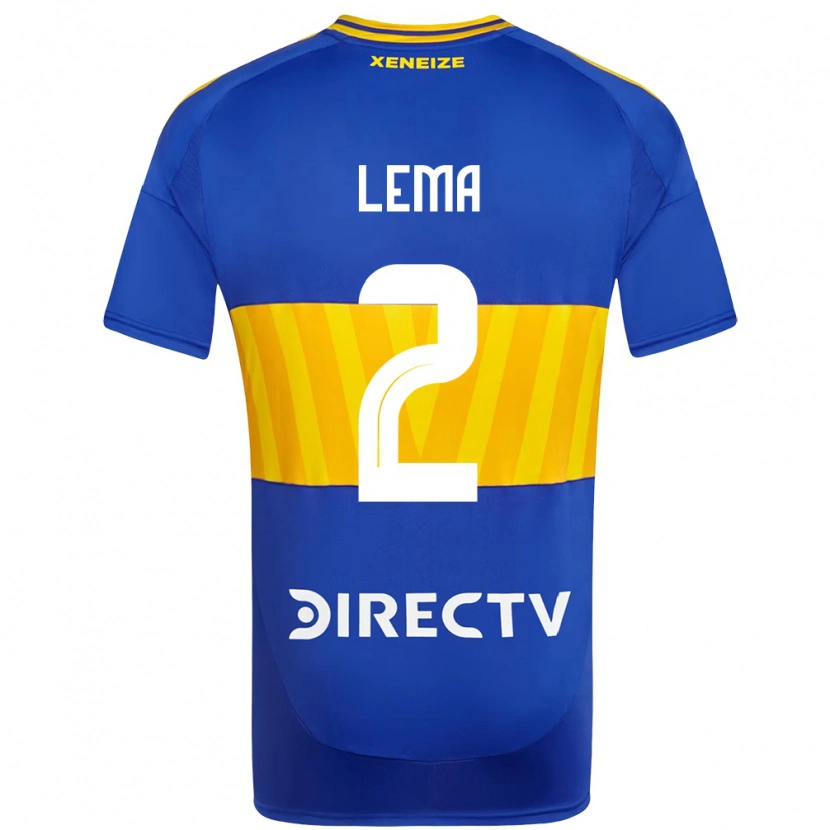 Danxen Kinder Cristian Lema #2 Königsblau Gelb Heimtrikot Trikot 2025/26 T-Shirt