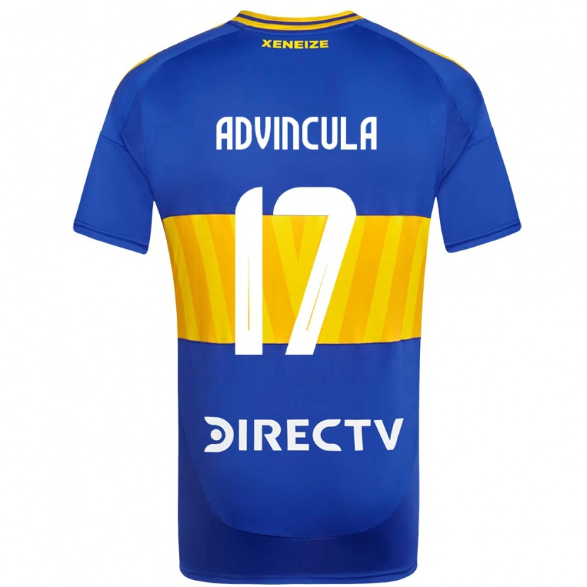 Danxen Kinder Luis Advíncula #17 Königsblau Gelb Heimtrikot Trikot 2025/26 T-Shirt