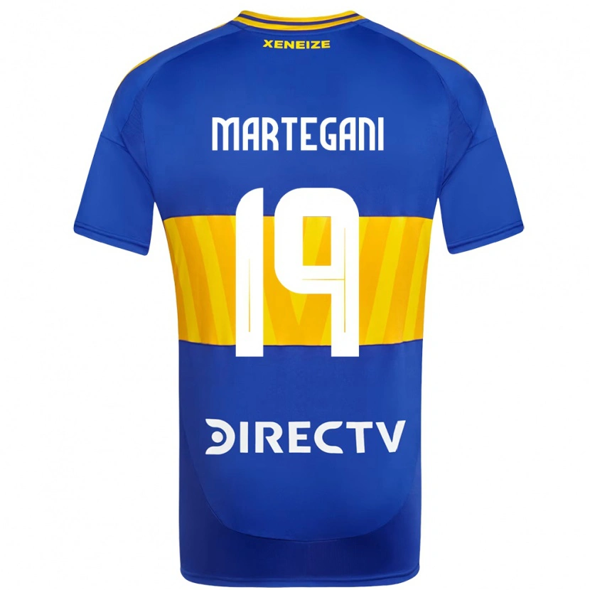 Danxen Kinder Agustín Martegani #19 Königsblau Gelb Heimtrikot Trikot 2025/26 T-Shirt