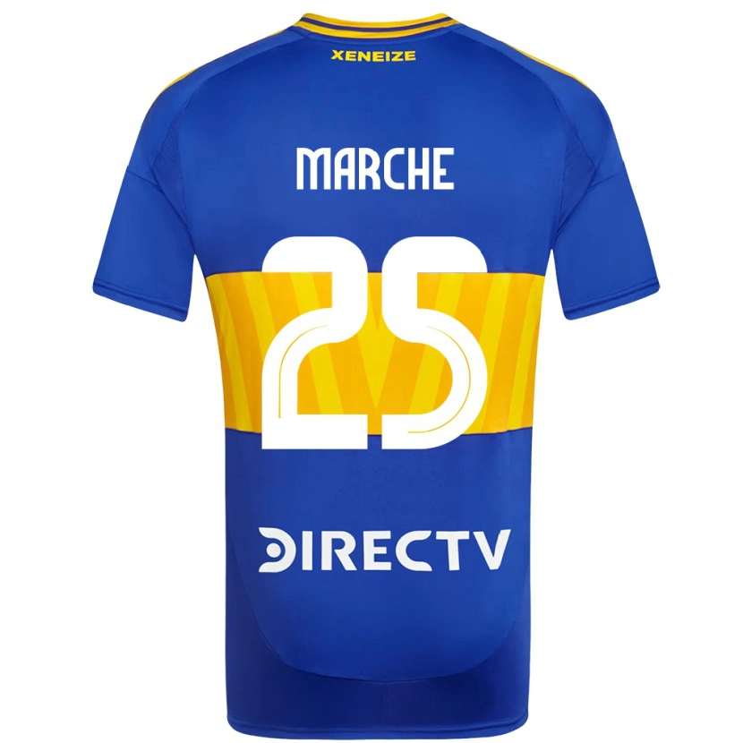 Danxen Kinder Agustín Marchesín #25 Königsblau Gelb Heimtrikot Trikot 2025/26 T-Shirt
