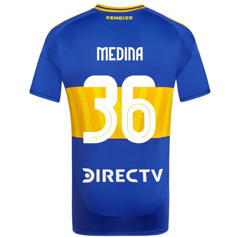 Danxen Kinder Cristian Medina #36 Königsblau Gelb Heimtrikot Trikot 2025/26 T-Shirt