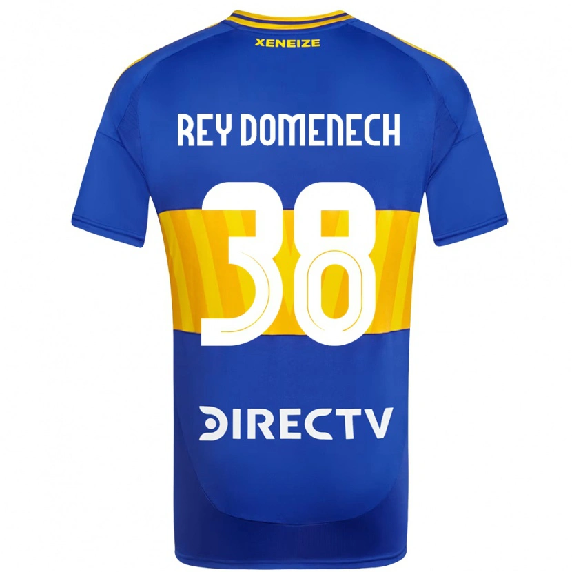 Danxen Kinder Camilo Rey Domenech #38 Königsblau Gelb Heimtrikot Trikot 2025/26 T-Shirt