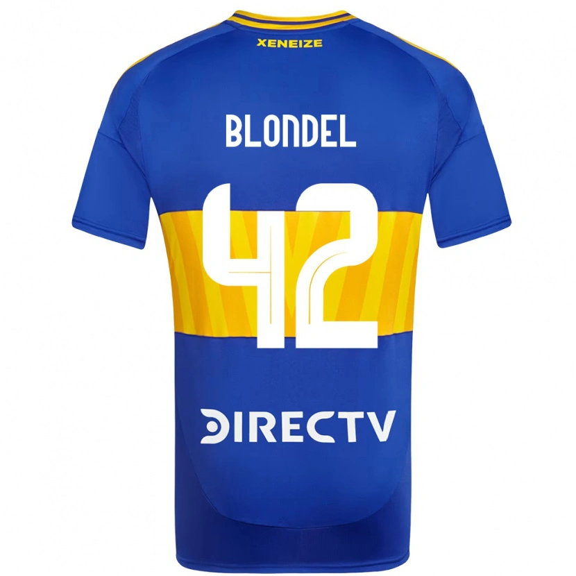 Danxen Kinder Lucas Blondel #42 Königsblau Gelb Heimtrikot Trikot 2025/26 T-Shirt