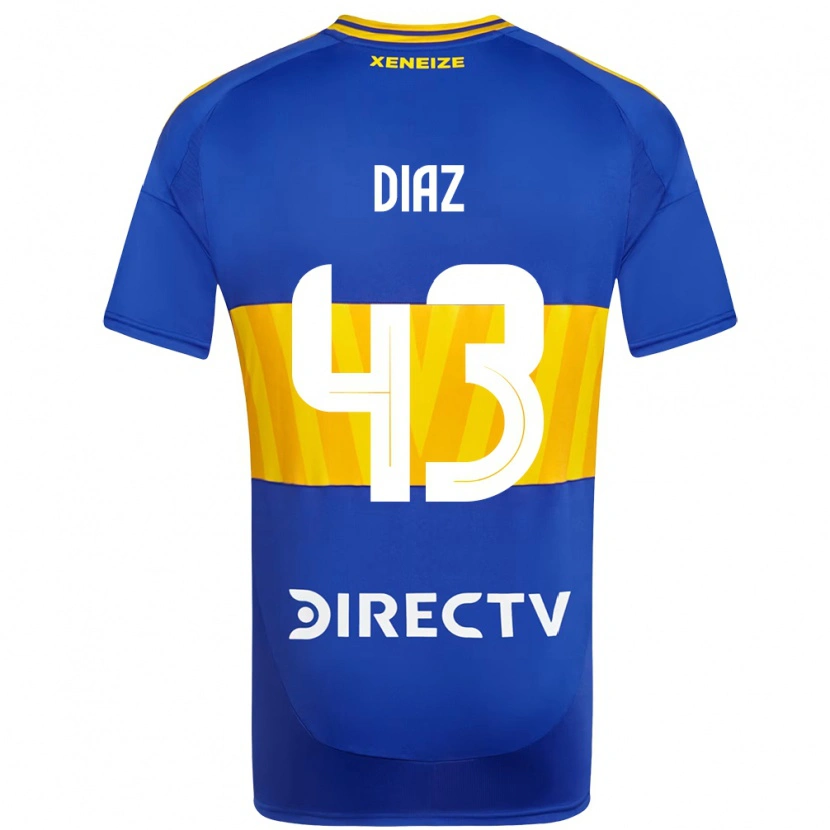 Danxen Kinder Tomas Diaz #43 Königsblau Gelb Heimtrikot Trikot 2025/26 T-Shirt