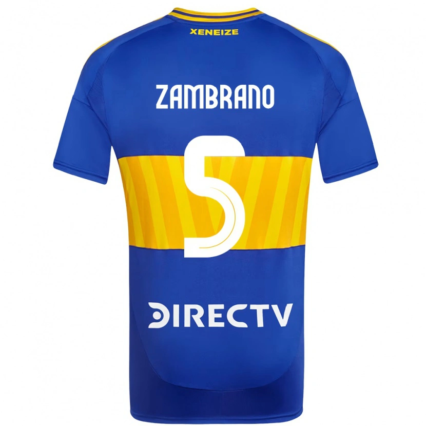 Danxen Kinder Carlos Zambrano #5 Königsblau Gelb Heimtrikot Trikot 2025/26 T-Shirt