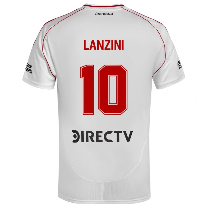 Danxen Kinder Manuel Lanzini #10 Weiß Rot Heimtrikot Trikot 2025/26 T-Shirt