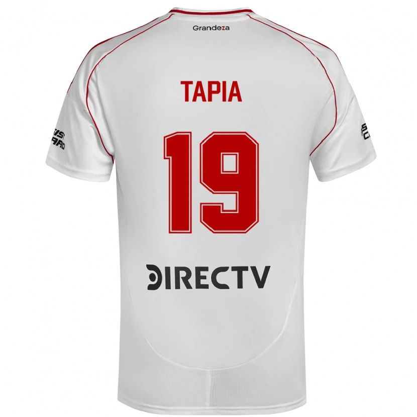 Danxen Kinder Gonzalo Tapia #19 Weiß Rot Heimtrikot Trikot 2025/26 T-Shirt