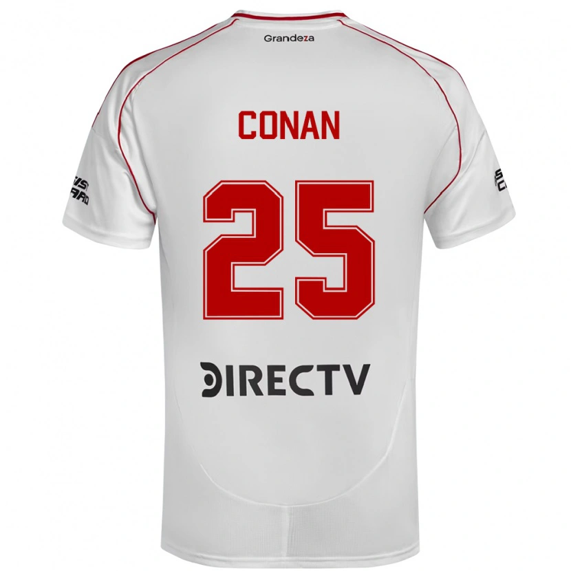 Danxen Kinder Conan Ledesma #25 Weiß Rot Heimtrikot Trikot 2025/26 T-Shirt