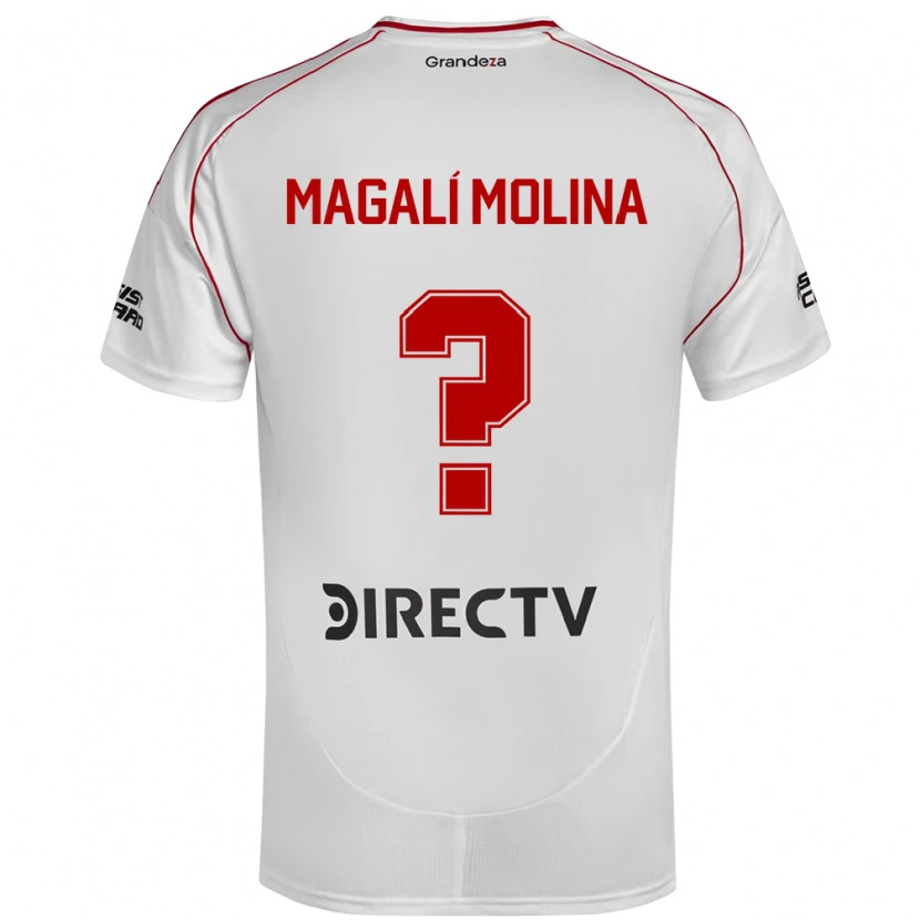 Danxen Kinder Celena Magalí Molina #0 Weiß Rot Heimtrikot Trikot 2025/26 T-Shirt