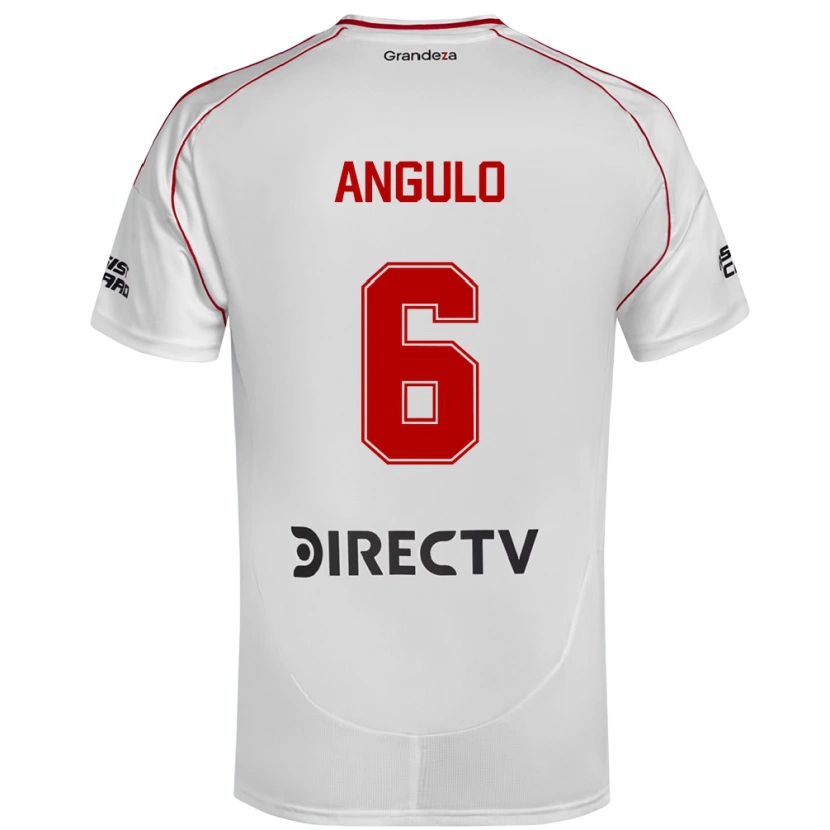 Danxen Kinder Tamara Angulo #6 Weiß Rot Heimtrikot Trikot 2025/26 T-Shirt