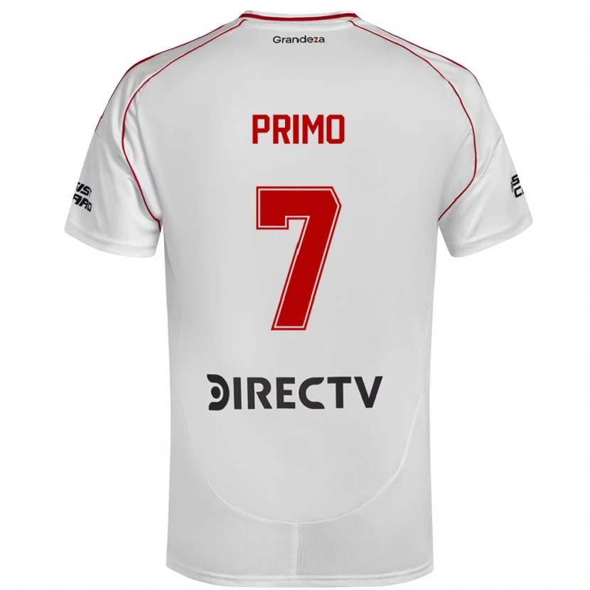 Danxen Kinder Catalina Primo #7 Weiß Rot Heimtrikot Trikot 2025/26 T-Shirt
