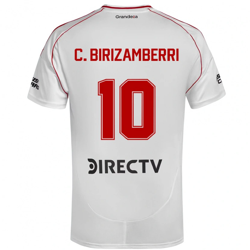 Danxen Kinder Carolina Birizamberri #10 Weiß Rot Heimtrikot Trikot 2025/26 T-Shirt