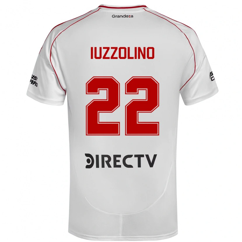 Danxen Kinder Rocío Iuzzolino #22 Weiß Rot Heimtrikot Trikot 2025/26 T-Shirt
