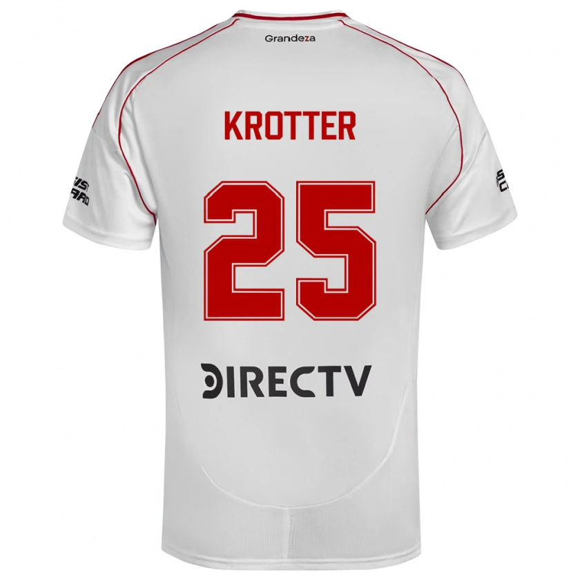 Danxen Kinder Martina Krotter #25 Weiß Rot Heimtrikot Trikot 2025/26 T-Shirt