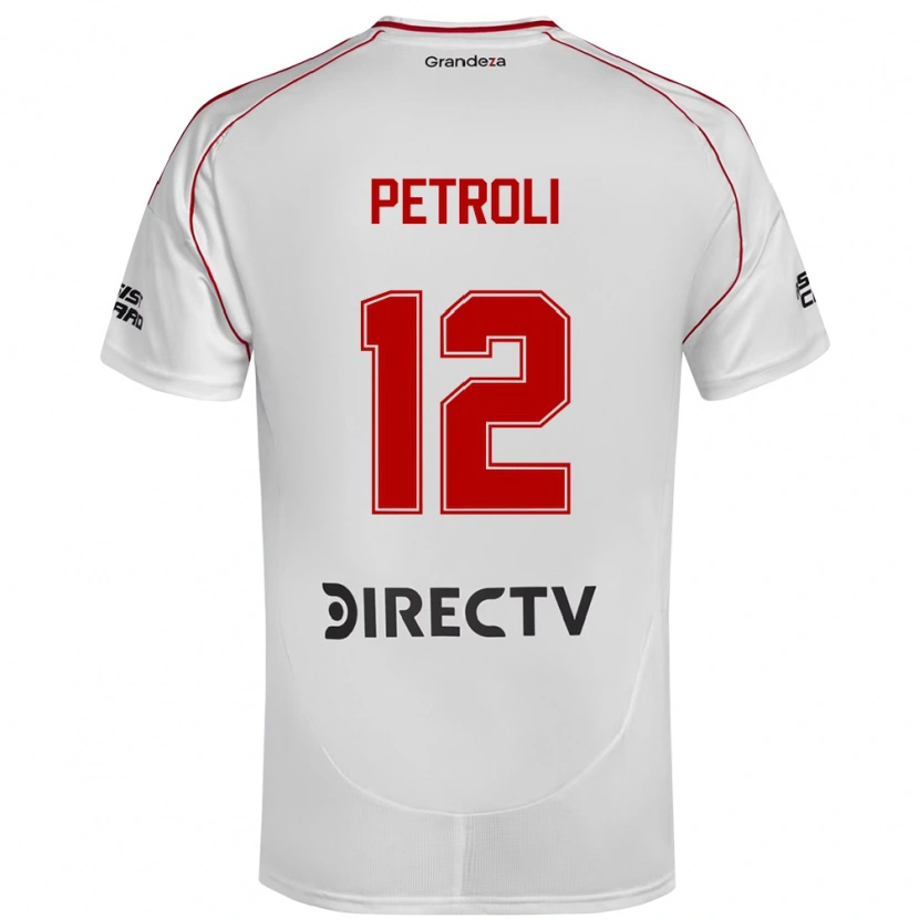 Danxen Kinder Franco Petroli #12 Weiß Rot Heimtrikot Trikot 2025/26 T-Shirt