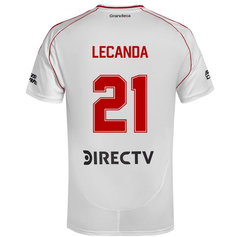 Danxen Kinder Tomas Lecanda #21 Weiß Rot Heimtrikot Trikot 2025/26 T-Shirt