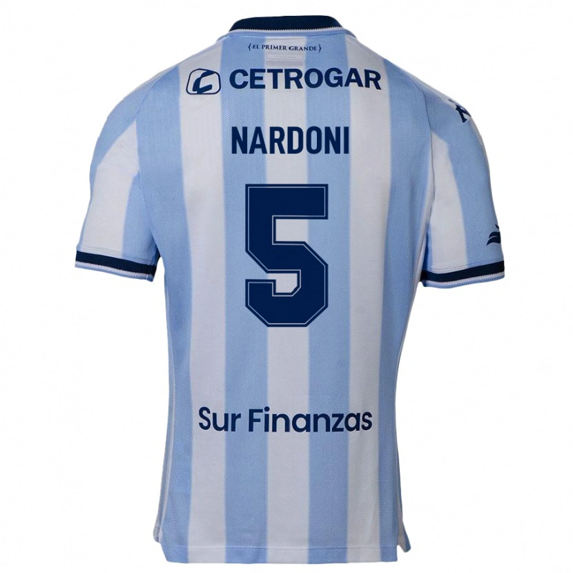 Danxen Kinder Juan Ignacio Nardoni #5 Himmelblau Heimtrikot Trikot 2025/26 T-Shirt