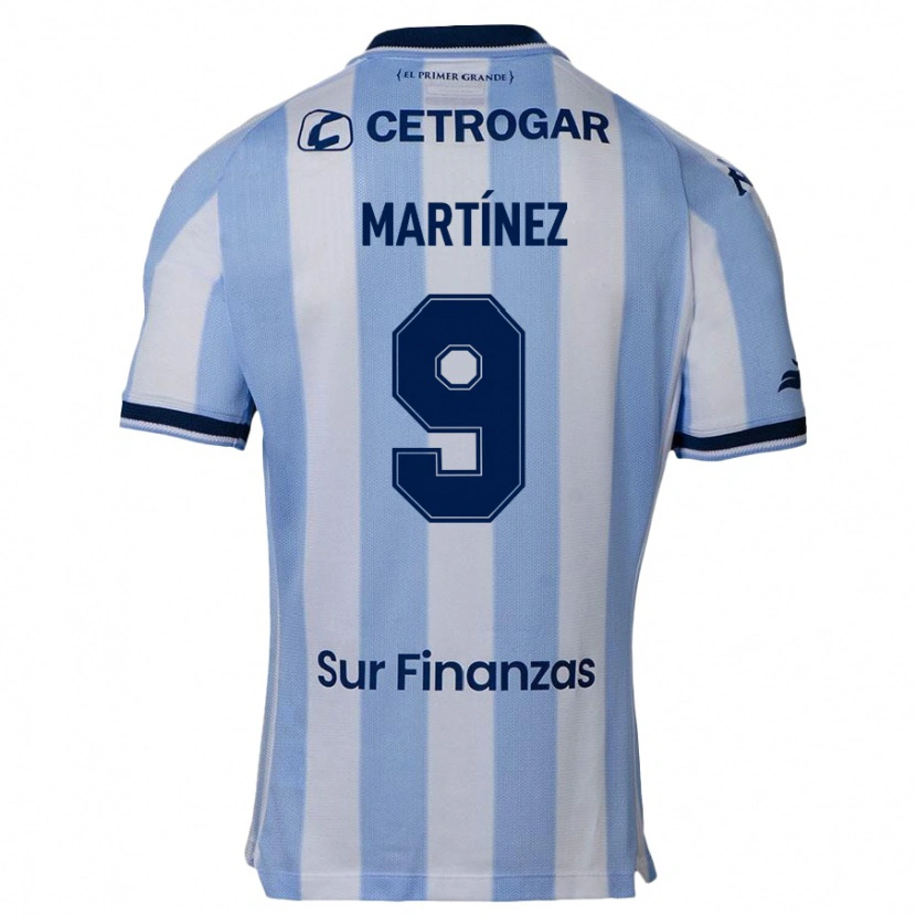 Danxen Kinder Adrián Martínez #9 Himmelblau Heimtrikot Trikot 2025/26 T-Shirt