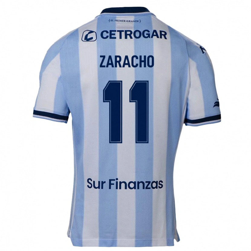 Danxen Kinder Matías Zaracho #11 Himmelblau Heimtrikot Trikot 2025/26 T-Shirt