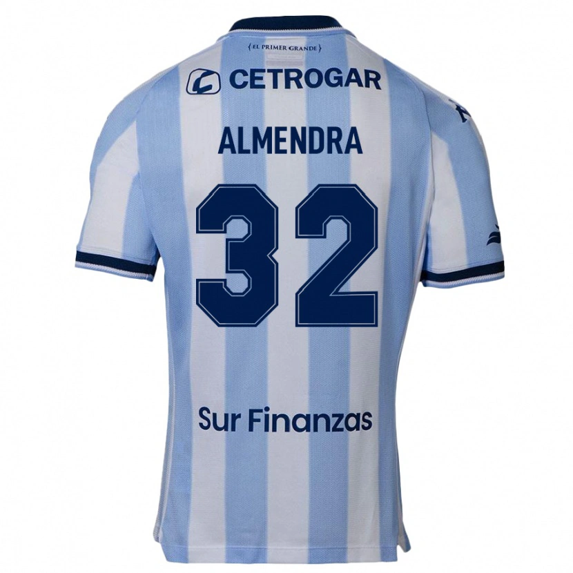 Danxen Kinder Agustín Almendra #32 Himmelblau Heimtrikot Trikot 2025/26 T-Shirt