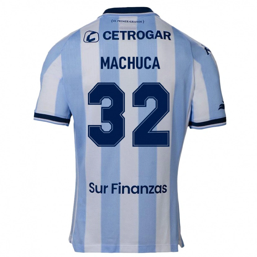 Danxen Kinder Elias Machuca #32 Himmelblau Heimtrikot Trikot 2025/26 T-Shirt