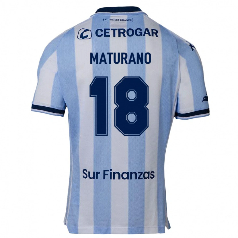 Danxen Kinder Agustina Maturano #18 Himmelblau Heimtrikot Trikot 2025/26 T-Shirt