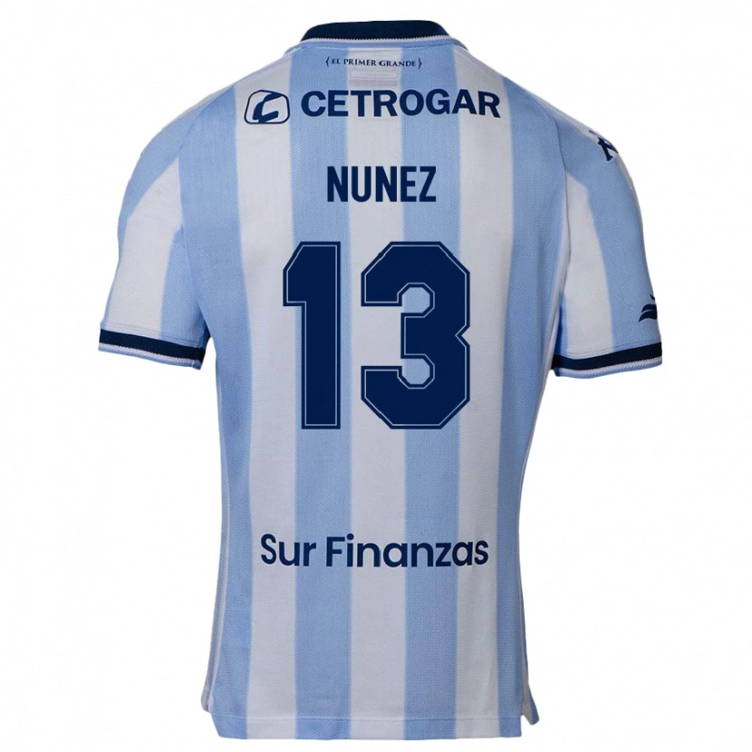 Danxen Kinder Matias Nunez #13 Himmelblau Heimtrikot Trikot 2025/26 T-Shirt