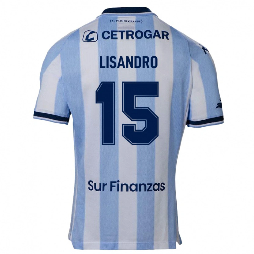 Danxen Kinder Lisandro Lopez #15 Himmelblau Heimtrikot Trikot 2025/26 T-Shirt