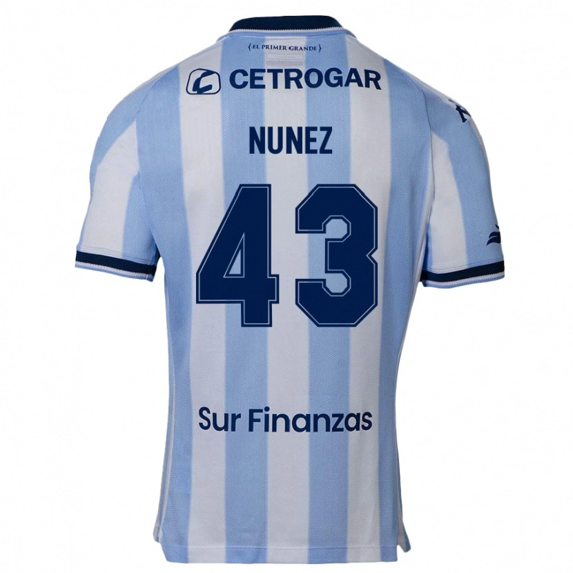 Danxen Kinder Lucas Nunez #43 Himmelblau Heimtrikot Trikot 2025/26 T-Shirt