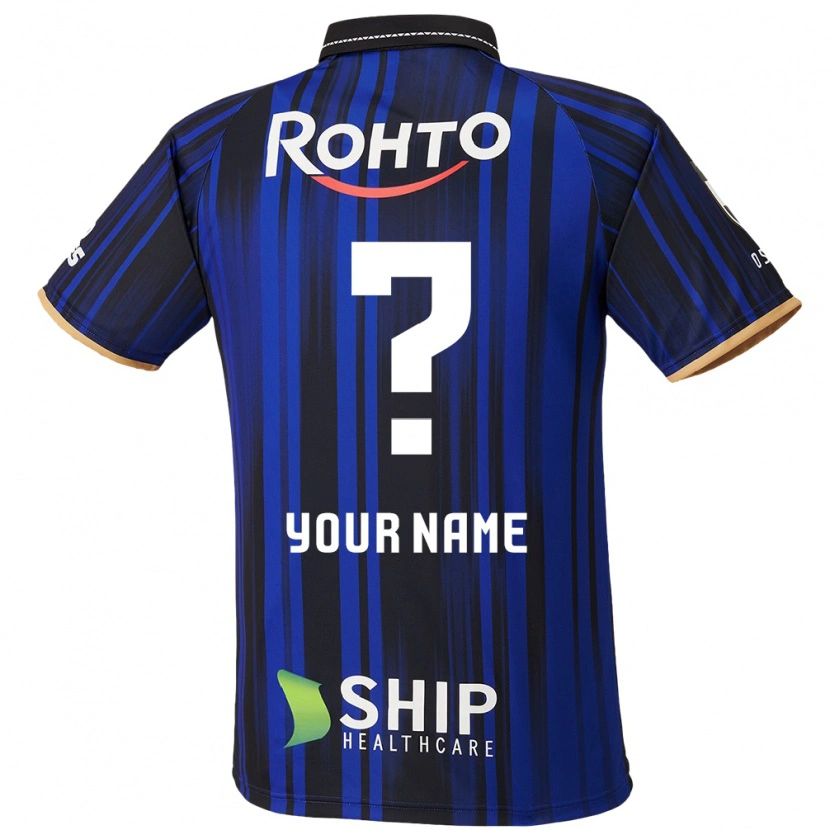 Danxen Kinder Ihren Namen #0 Blau Weiß Schwarz Heimtrikot Trikot 2025/26 T-Shirt