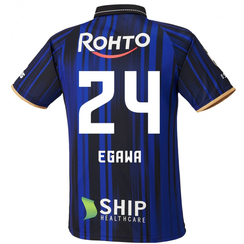 Danxen Kinder Yusei Egawa #24 Blau Weiß Schwarz Heimtrikot Trikot 2025/26 T-Shirt