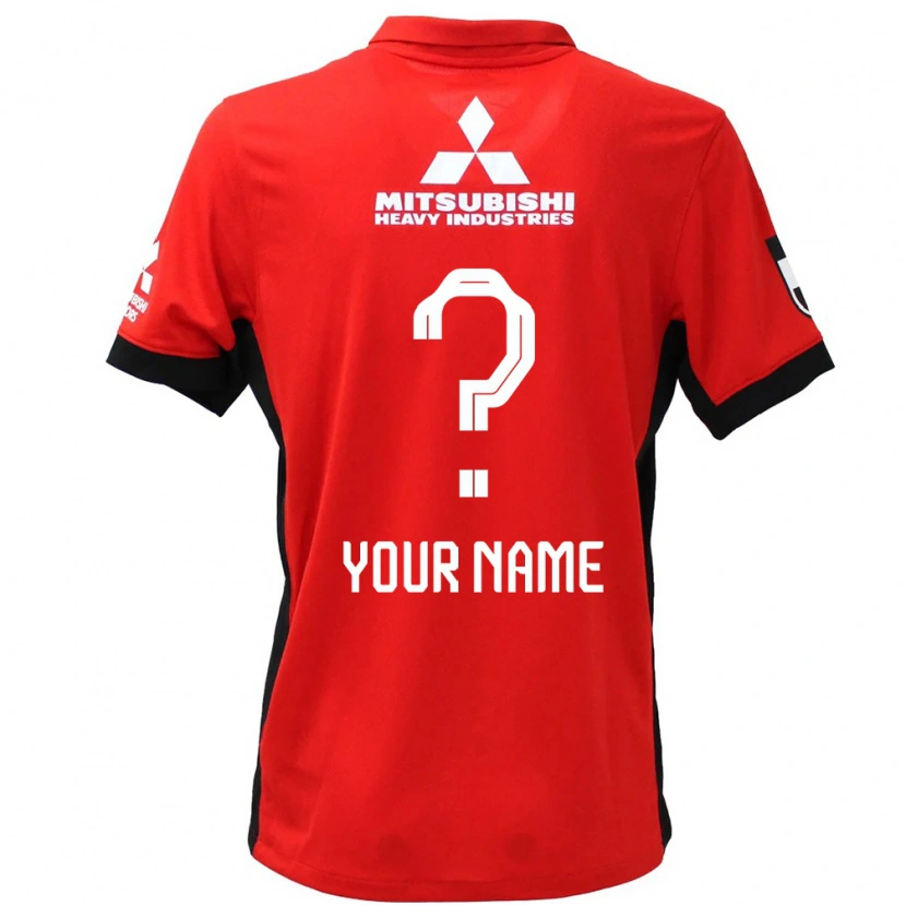 Danxen Kinder Ihren Namen #0 Rot Weiß Heimtrikot Trikot 2025/26 T-Shirt