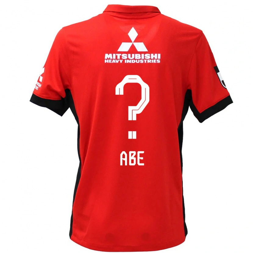 Danxen Kinder Yushin Abe #0 Rot Weiß Heimtrikot Trikot 2025/26 T-Shirt