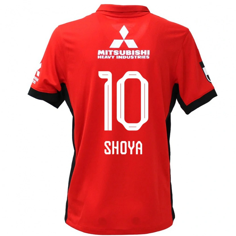 Danxen Kinder Shoya Nakajima #10 Rot Weiß Heimtrikot Trikot 2025/26 T-Shirt