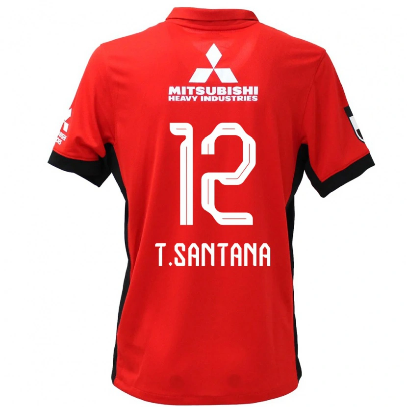 Danxen Kinder Thiago #12 Rot Weiß Heimtrikot Trikot 2025/26 T-Shirt