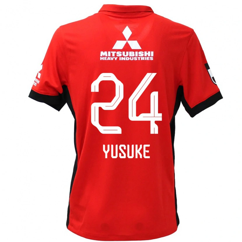 Danxen Kinder Yusuke Matsuo #24 Rot Weiß Heimtrikot Trikot 2025/26 T-Shirt